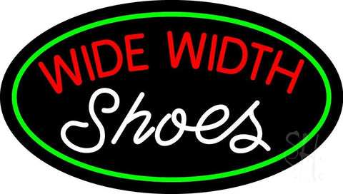 Red Wide Width White Shoes Neon Sign 17