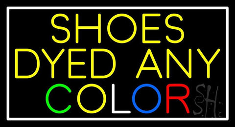 Shoes Dyed And Color With Border Neon Sign 20