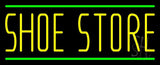 Shoe Store With Green Line Neon Sign 13" Tall x 32" Wide x 3" Deep