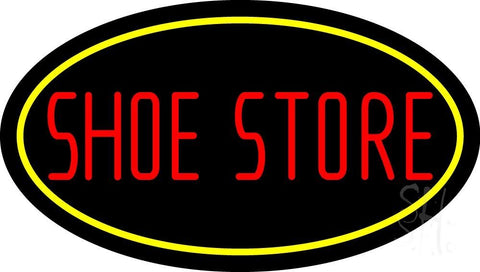 Shoe Store With Oval Neon Sign 17