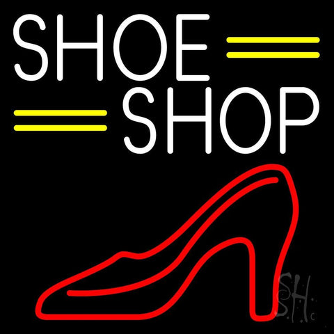 White Shoe Shop Neon Sign 24