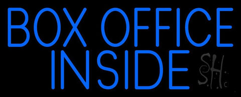 Blue Box Office Inside Neon Sign 13