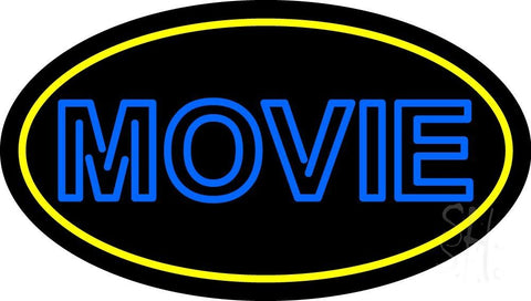 Blue Double Stroke Movie Neon Sign 17