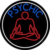 Blue Psychic Logo With Border Neon Sign 26" Tall x 26" Wide x 3" Deep