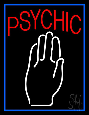 Blue Psychic With Palm Neon Sign 31