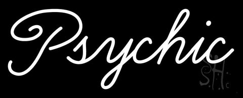 Cursive White Psychic Neon Sign 13