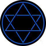 Judaism Star Of David Neon Sign 26" Tall x 26" Wide x 3" Deep