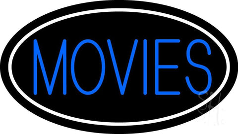Movies With Border Neon Sign 17