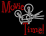 Movie Time With Logo Neon Sign 24" Tall x 31" Wide x 3" Deep