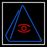 Psychic Eye Pyramid Neon Sign 24" Tall x 24" Wide x 3" Deep