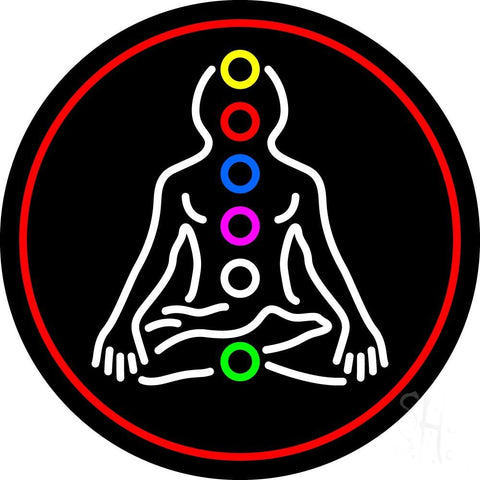 Psychic Health With Red Border Neon Sign 26
