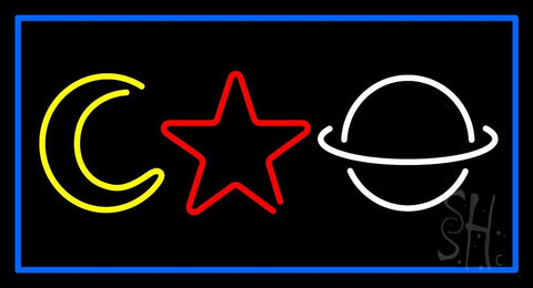 Psychic Logos Blue Border Neon Sign 20
