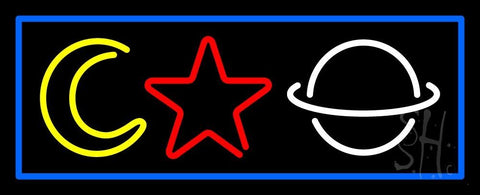 Psychic Logos With Blue Bordeer Neon Sign 13