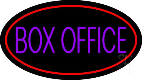 Purple Box Office Neon Sign 17