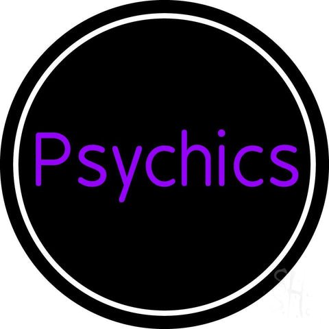 Purple Psychics With Circle Neon Sign 26