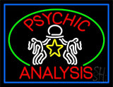 Red Psychic Analysis With Logo Neon Sign 24" Tall x 31" Wide x 3" Deep