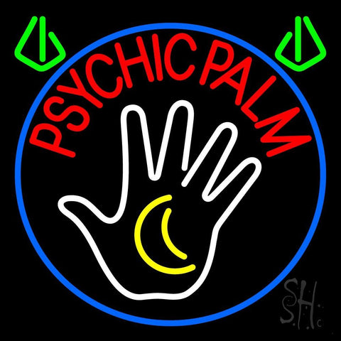 Red Psychic Palms Neon Sign 24
