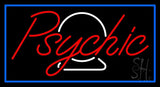 Red Psychic White Crystal Blue Border Neon Sign 20" Tall x 37" Wide x 3" Deep
