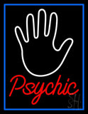 Red Psychic With Blue Border Neon Sign 31" Tall x 24" Wide x 3" Deep