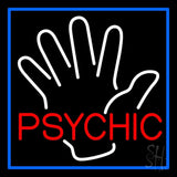 Red Psychic With Palm Neon Sign 24" Tall x 24" Wide x 3" Deep