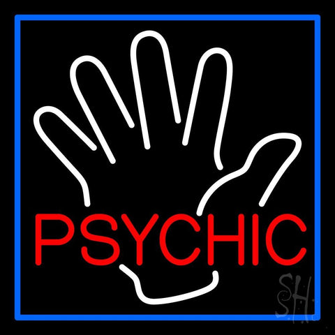 Red Psychic With Palm Neon Sign 24