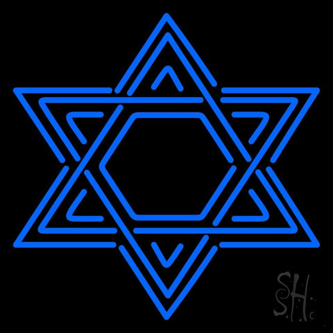 Star Of David Judaism Neon Sign 24