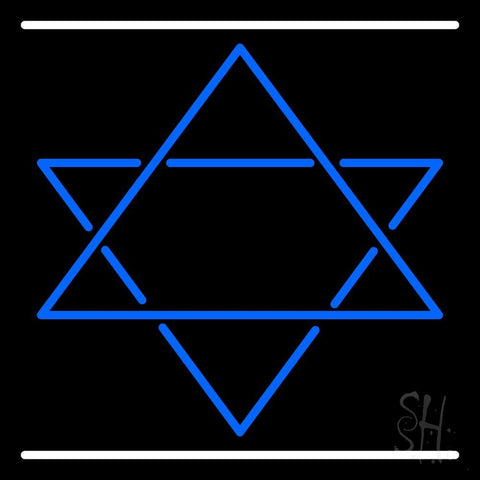 Star Of David Neon Sign 24