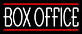 White Box Office Neon Sign 10" Tall x 24" Wide x 3" Deep