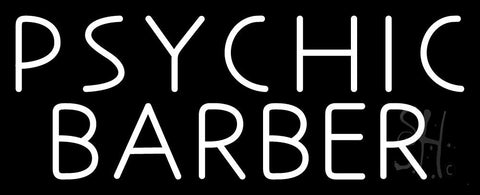 White Psychic Barber Neon Sign 13