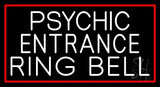 White Psychic Entrance Ring Bell Neon Sign 20" Tall x 37" Wide x 3" Deep