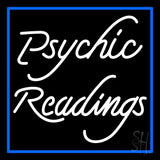 White Psychic Readings With Border Neon Sign 24" Tall x 24" Wide x 3" Deep