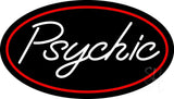 White Psychic Red Border Neon Sign 17" Tall x 30" Wide x 3" Deep