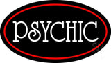 White Psychic With Red Border Neon Sign 17" Tall x 30" Wide x 3" Deep