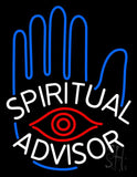 White Spiritual Advisor Neon Flex Sign 31" Tall x 24" Wide