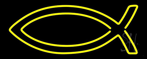 Yellow Christian Neon Sign 13