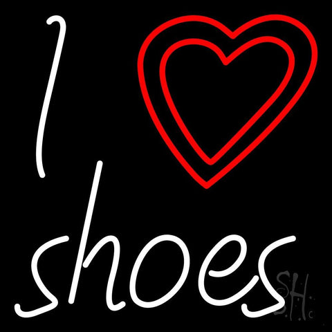 I Love Shoes Neon Sign 24