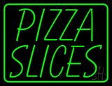 Green Pizza Slices Neon Sign 24" Tall x 31" Wide x 3" Deep