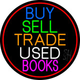 Buy Sell Trade Used Books Neon Sign 26" Tall x 26" Wide x 3" Deep