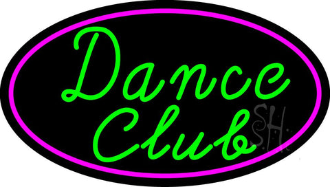 Dance Club With Pink Border Neon Sign 17