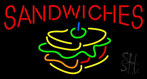 Red Sandwiches Neon Sign 20