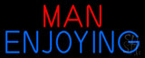 Man Enjoying Strip Gal Neon Sign 13" Tall x 32" Wide x 3" Deep