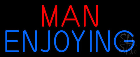 Man Enjoying Strip Gal Neon Sign 13