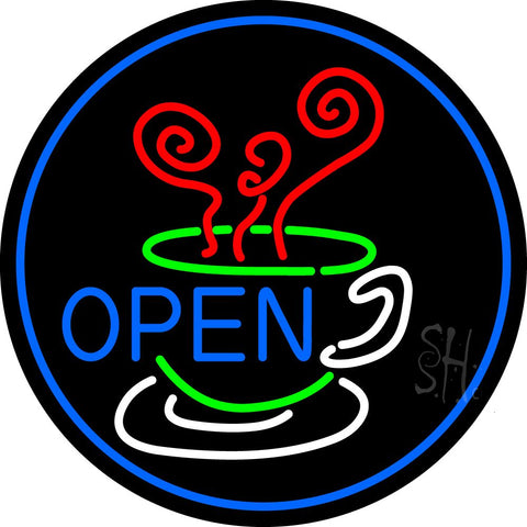 Open Inside Coffee Cup Neon Sign 26