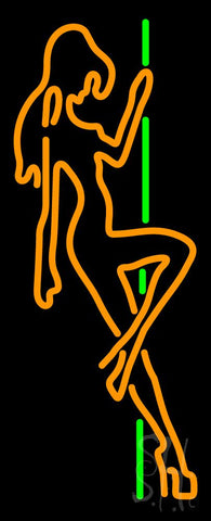 Pole Dance Girl Strip Club Neon Sign 32