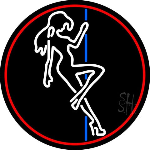 Pole Dance Girl Strip Club Neon Sign 26