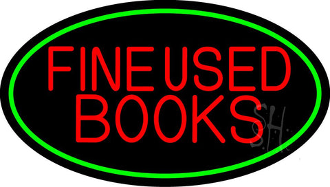 Red Fine Used Books Neon Sign 17