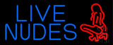 Red Live Nudes Neon Sign 13" Tall x 32" Wide x 3" Deep