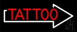 Red Tattoo With Arrow Neon Sign 10" Tall x 24" Wide x 3" Deep
