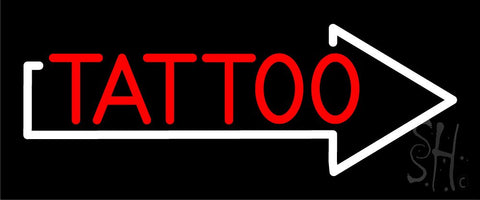 Red Tattoo With Arrow Neon Sign 10