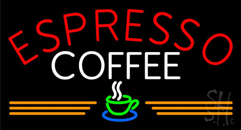 Round Espresso Coffee Neon Sign 20